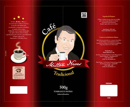 Rotúlo do Café Milton Neves
