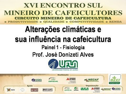 #CaféWebTV: Alterações climáticas e sua influência na cafeicultura Prof. José Donizete Alves - UFLA